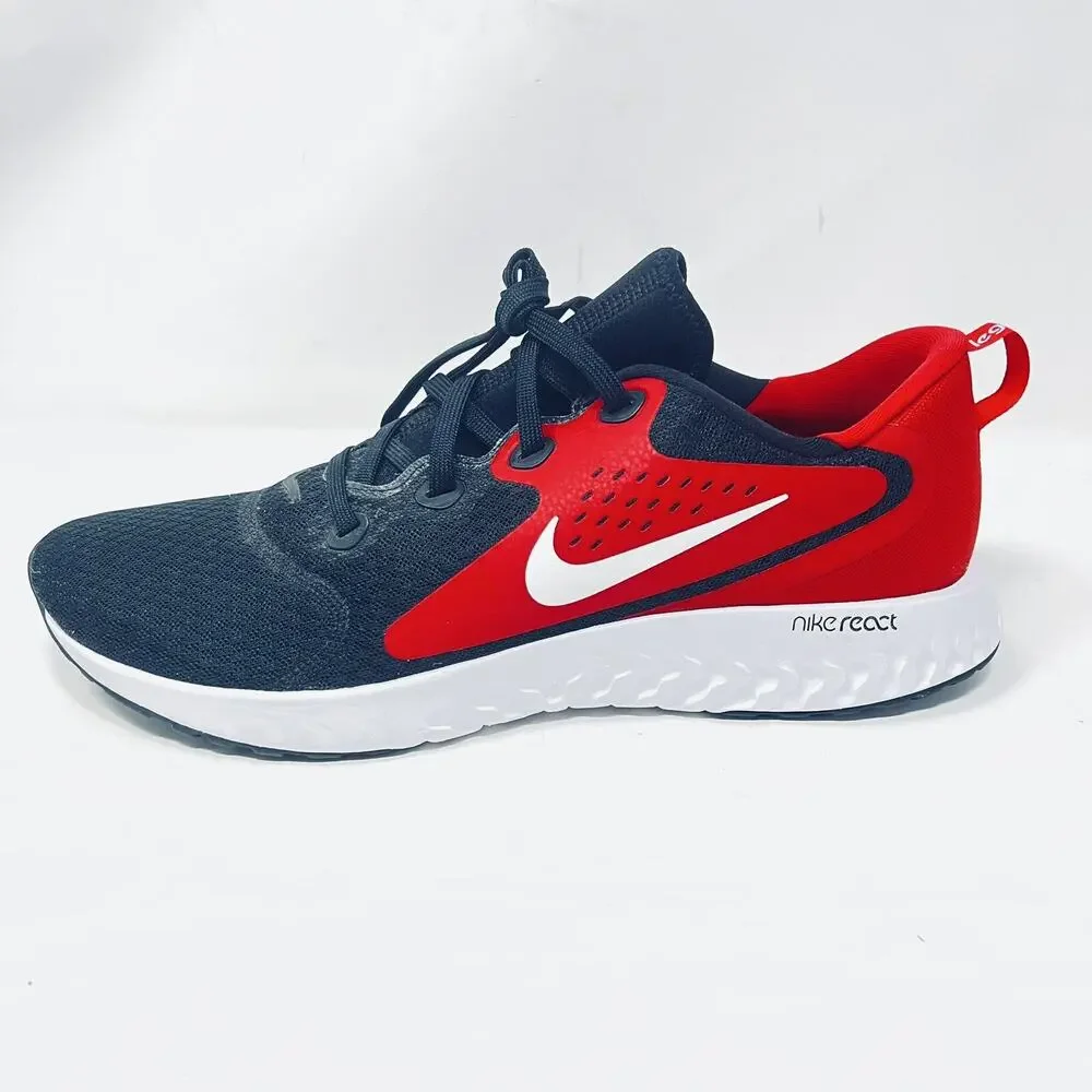 Nike Mens Legend React AA1625-004 Black Red Bred Running Shoes Sneakers Size 14